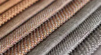 Examples of weaves: plain, twill, satin