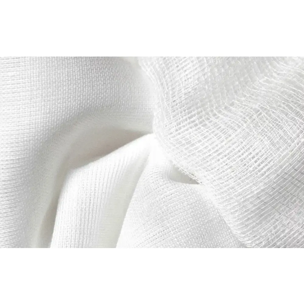 Leno fabric with open structure