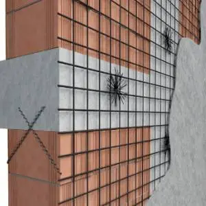 Fissaggio di strati in fibra con connettori